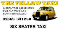 The Yellow Taxi in Alnwick