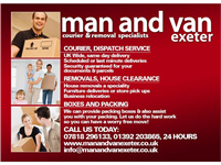 Man and Van Exeter in Countess Wear